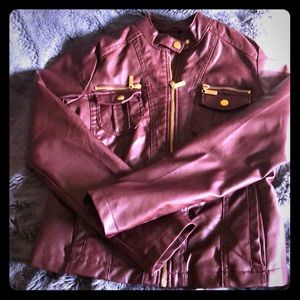 New look leather jacket Size S NWOT